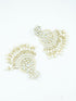 Premium Faint Gold Polish Top quality Jhumki Earrings with Mirror Stones 11802N