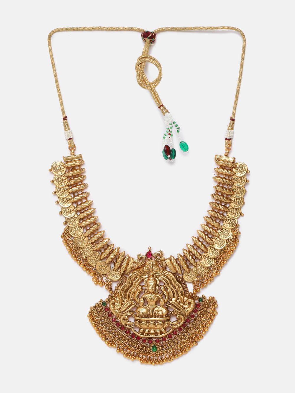 Premium Gold Finish 1st quality Brass Based Nagas Design Short Necklace set 5045N