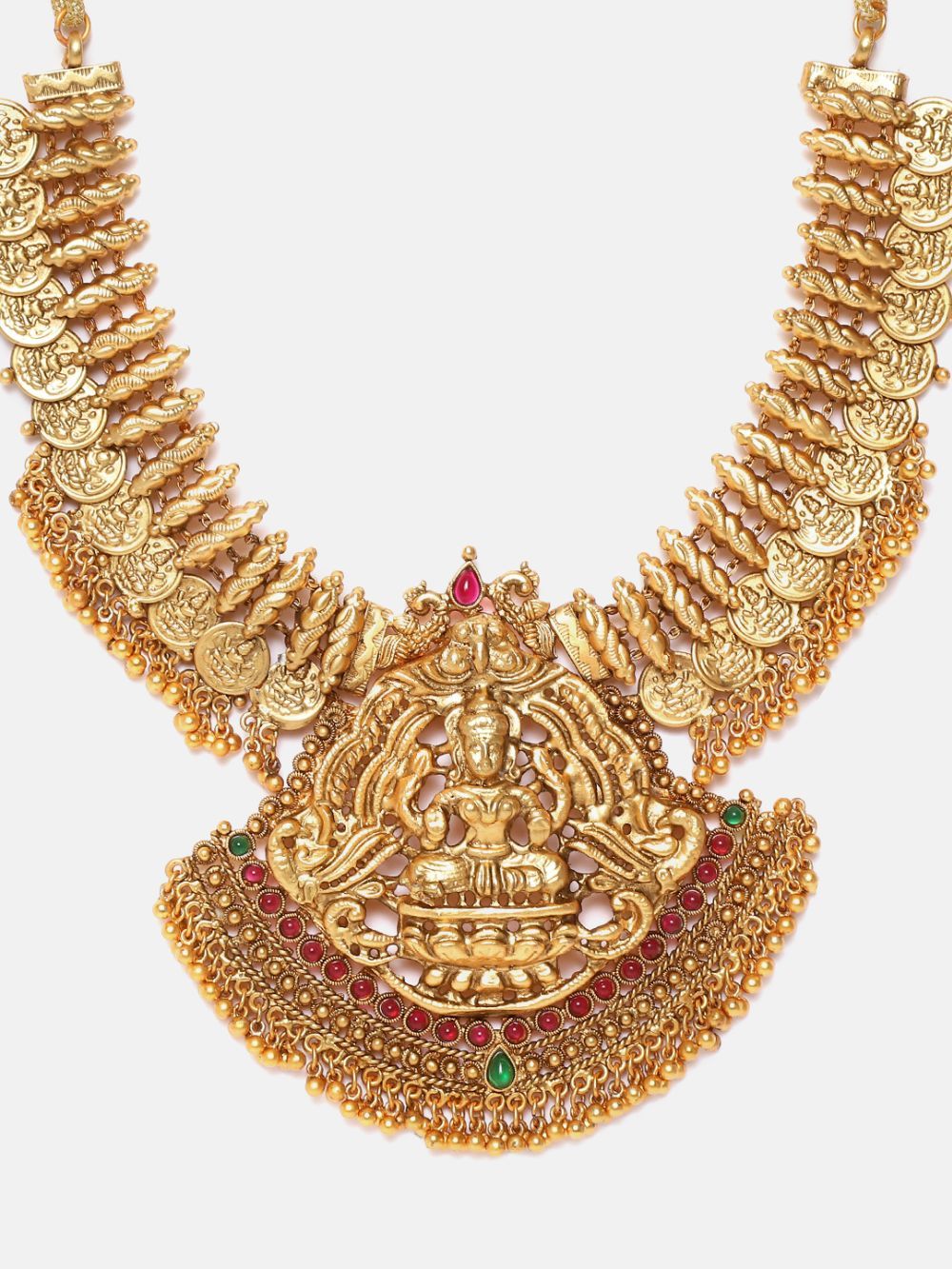 Premium Gold Finish 1st quality Brass Based Nagas Design Short Necklace set 5045N
