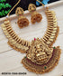 Premium Gold Finish 1st quality Brass Based Nagas Design Short Necklace set 5045N