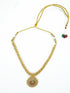 Premium Gold Finish Designer Peacock Necklace Set 10379N