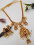 Premium Gold Finish High Quality Short Necklace Set with AD stones for all occasions 5903N