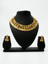 Premium Gold Finish Laxmi devi Short Necklace set 9895N