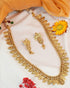 Premium Gold Plated Classic Laxmi Kasu Necklace set 11325N