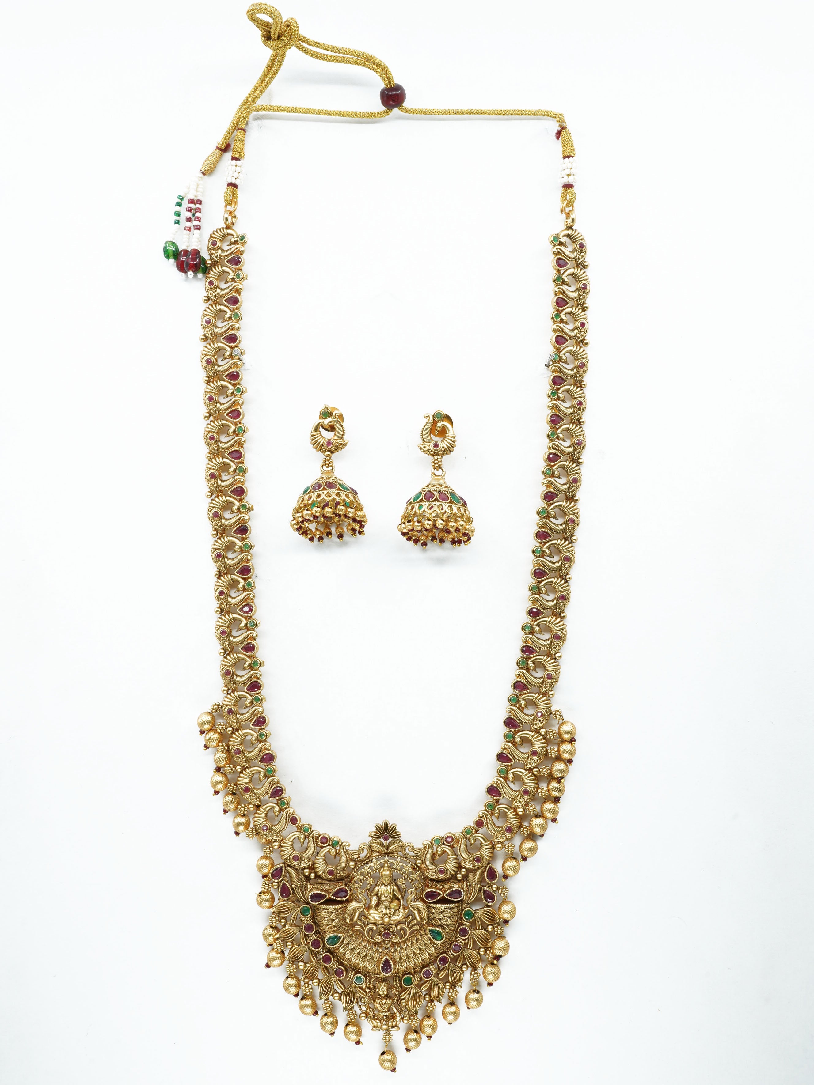 Premium Gold Plated Classic Laxmi Necklace set 11331N