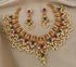 Premium Gold Plated Elegant All occasions Necklace Set with diff Colours 7865N-Necklace Set-Griiham-Multi-Griiham