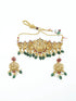 Premium Gold Plated Elegant Short Chic Laxmi Necklace set 10422N