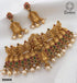 Premium Gold Plated Grand Choker with pearl drop 8906N-Necklace Set-Griiham-Griiham