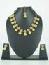 Premium Gold Plated Pastel Necklace Set with Mona Lisa Stones in different colors with Mang Tikka 11994N