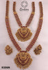 Premium Gold Polish Classic Necklace Set combo (Long+short) in diff colours 9206N
