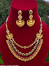 Premium Guaranteed Gold plated18 inches Necklace with Real AD Multicolour stonesNBK07-1000-4525N