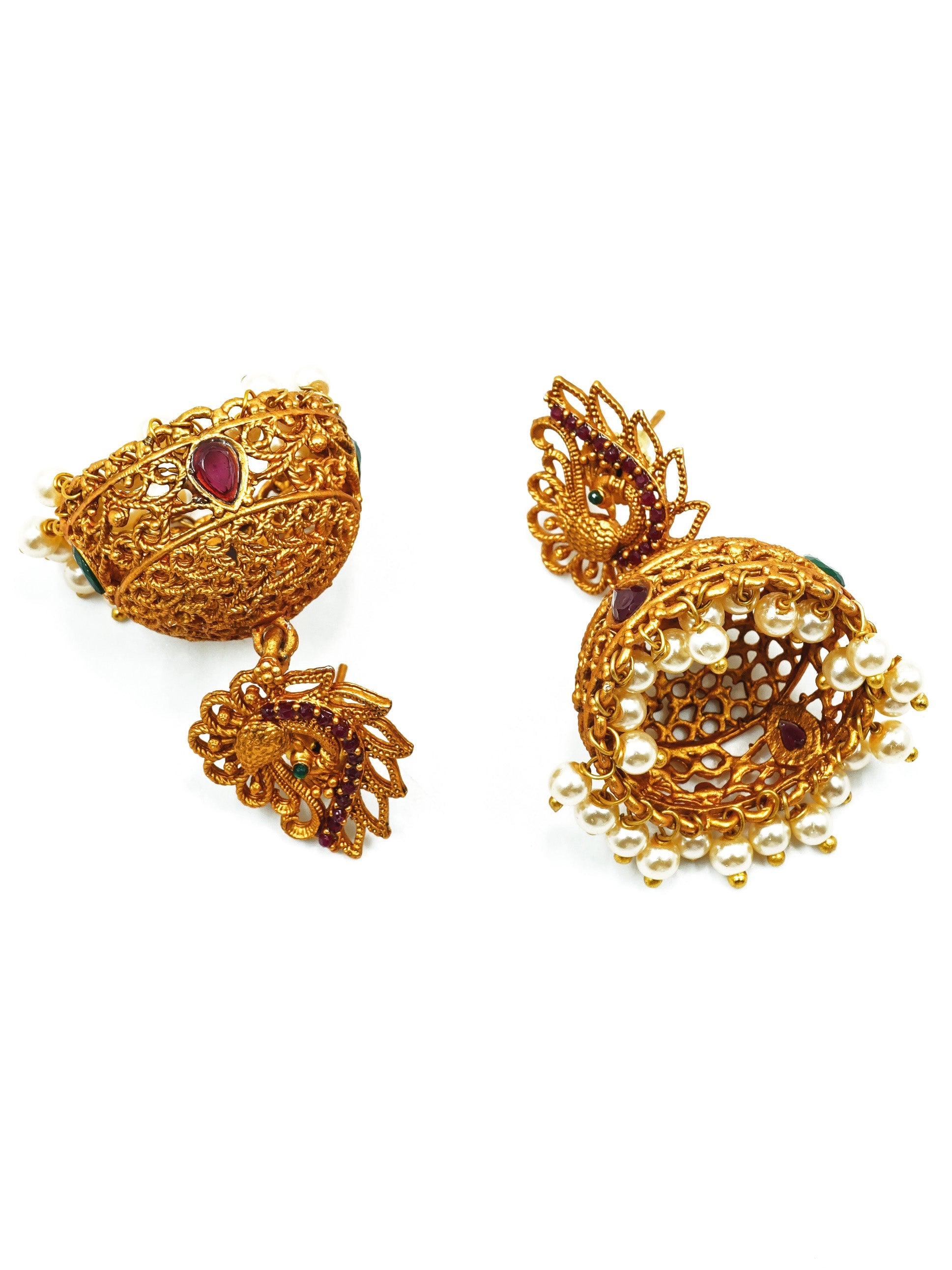 Premium High Gold Plated Earring/ Jhumka 10625N