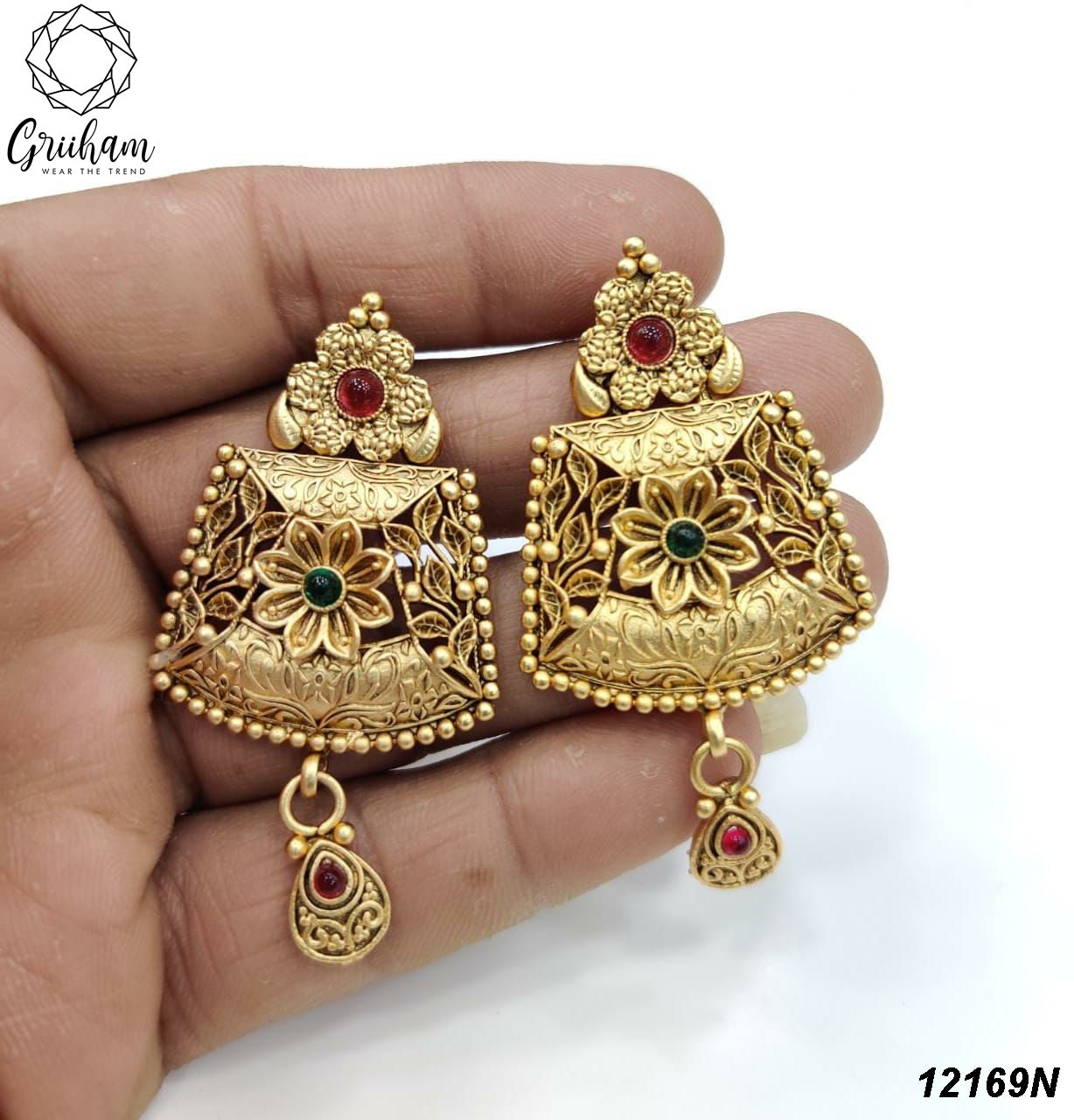 Premium High Gold Plated Earring/ Jhumka 12169N