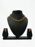 Premium Quality Micro Gold finish Diamond Like Design Necklace set with High Quality AD Stones 9526N