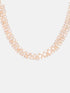 Premium Quality Micro Gold finish Diamond Like Design Necklace set with High Quality AD Stones 5499N