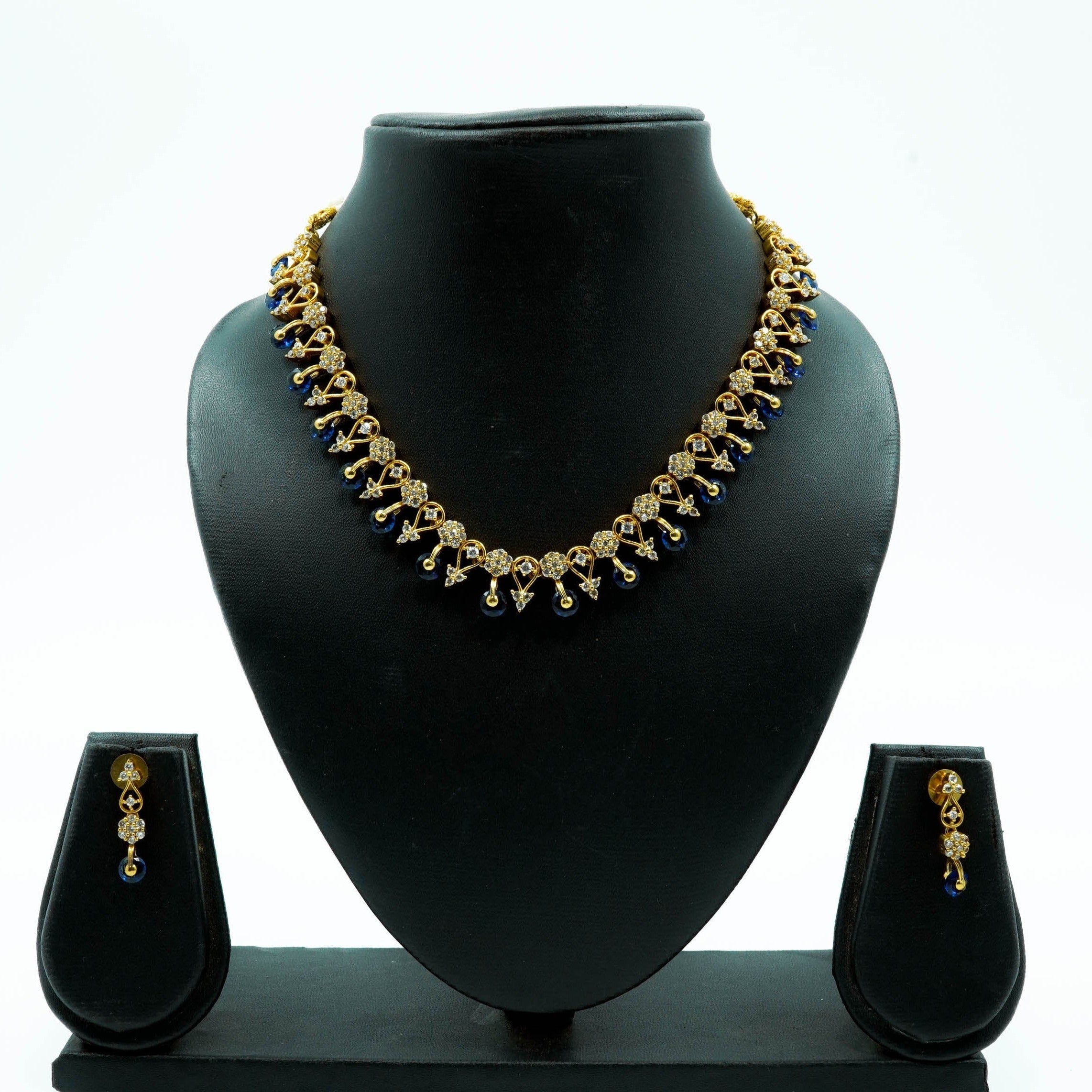 Premium Sayara Collection Diamond Like Necklace set 10380N