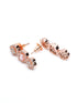 Premium Sayara Collection Rose Gold Plated Necklace set with Top quality Pink white CZ Stone 8813N