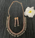 Premium Sayara Collection Start Necklace set with pear shaped pink stones 8749N-Necklace Set-season end sale item-Griiham