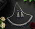 Premium Sayara Collection White Gold Plated Necklace set with best quality blue CZ Stone 8812N