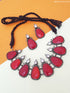 Premium Victorian Design Monalisa stones Necklace set 12412N