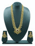 Premium collection Real kempu and emerald necklace set 12753N