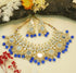 Premium quality Designer Cz zercon stones Kundan Mirror Necklace set 11176N