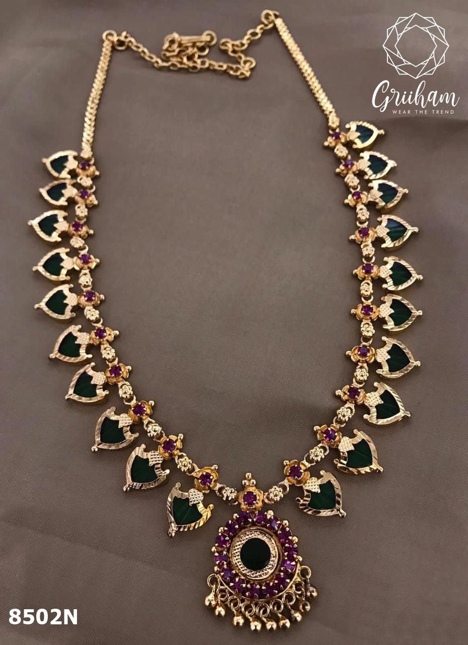 Premium quality Designer High quality necklace set 8502N-Necklace Set-Griiham-Long 24 inches-Griiham