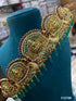 Real unpolished stones Laxmi ruby/emerald in gold antique finish Vadanam/Vodiannam/waistbelt 11270N