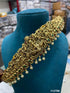 Real unpolished stones Laxmi ruby/emerald in gold antique finish Vadanam/Vodiannam/waistbelt 11275N