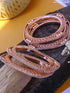 Rose Gold plated set of 4 bangles 12070A
