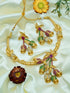 Rose design designer Necklace with pearls antique Necklace 9939N