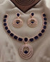 Sayara Collection Floral pattern Extremely gorgeous Party Wear Necklace Set 10340N