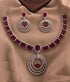 Sayara Collection Floral pattern Extremely gorgeous Party Wear Necklace Set 10340N