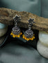 Silver Oxidised Exclusive Cute designs Jhumkis / Earrings with diff colour options 9817N