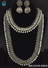 Silver Oxidised Victorian Design Necklace set combo 5281N