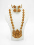 Temple Design Laxmi Motif Studded Premium Matt Polish Necklace set 22 inches Long NEcklace, /Haram/Aaram NSN07-490-4547N